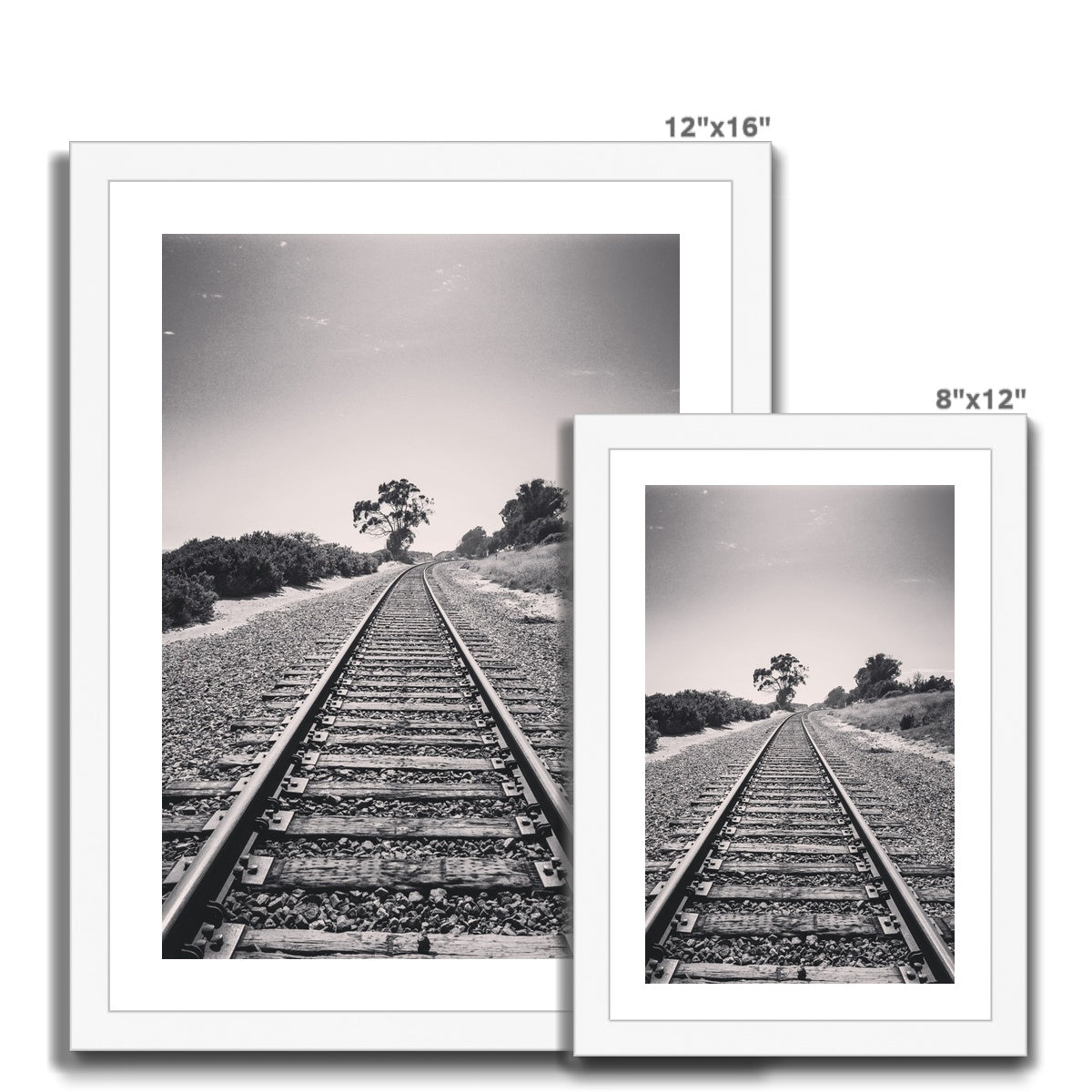 Pacific Surfliner  (b+w) Framed Print