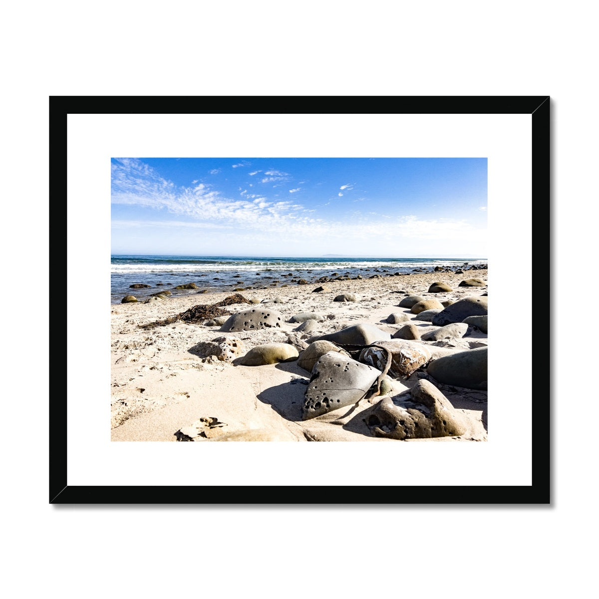 Rincon Beach Framed & Mounted Print