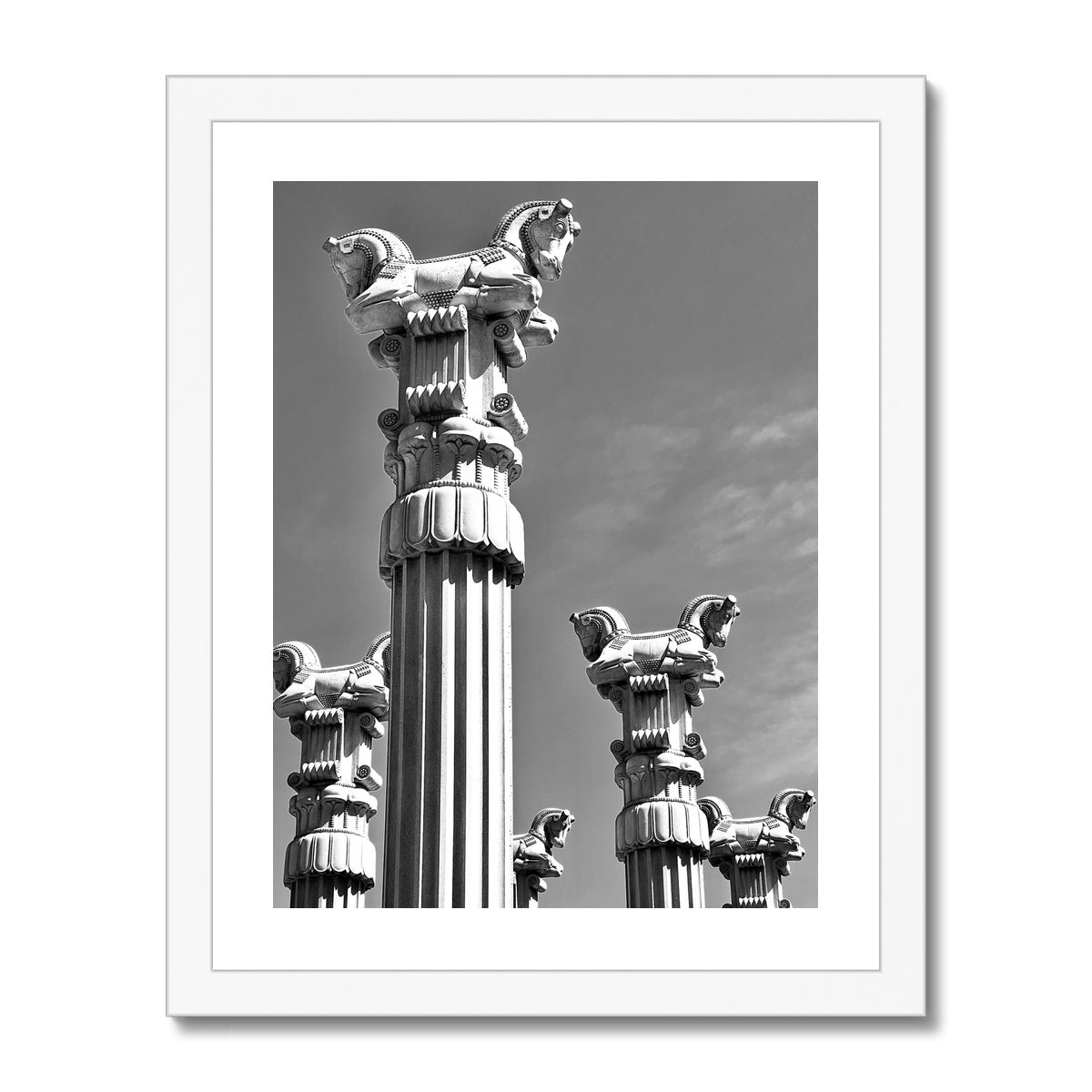 High Horse (b+w) Framed Print