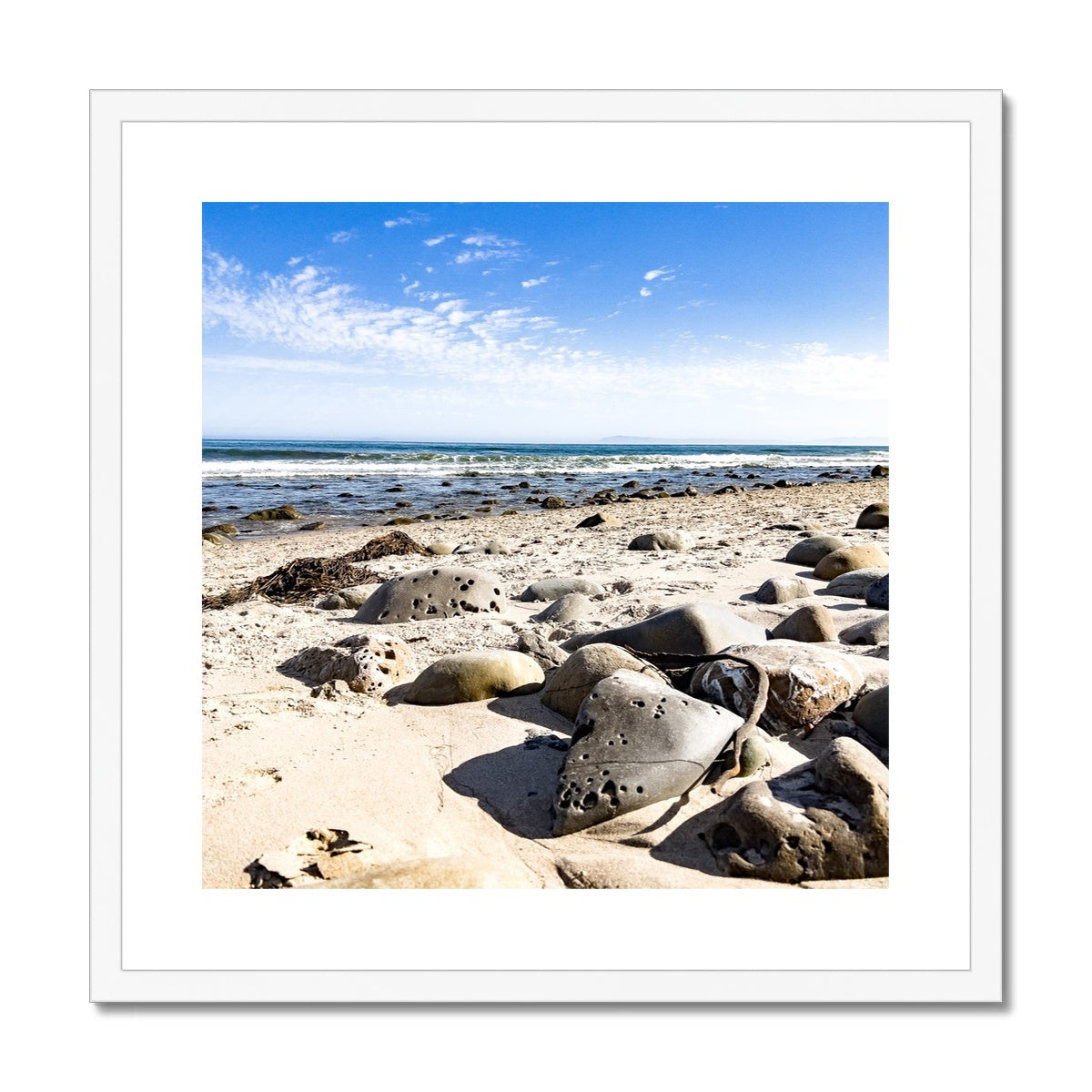 Rincon Beach Framed & Mounted Print