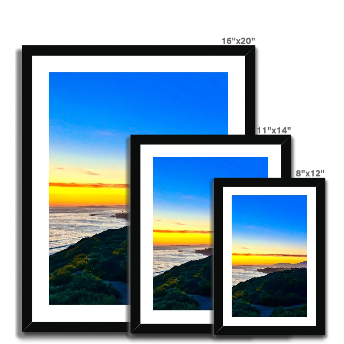Spectral Sunset Framed Print