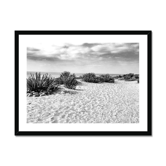 Seaside Park (b+w) Framed Print