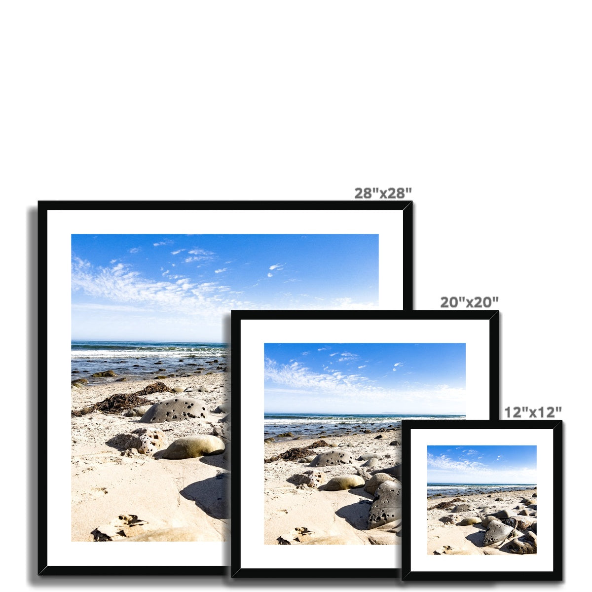 Rincon Beach Framed & Mounted Print