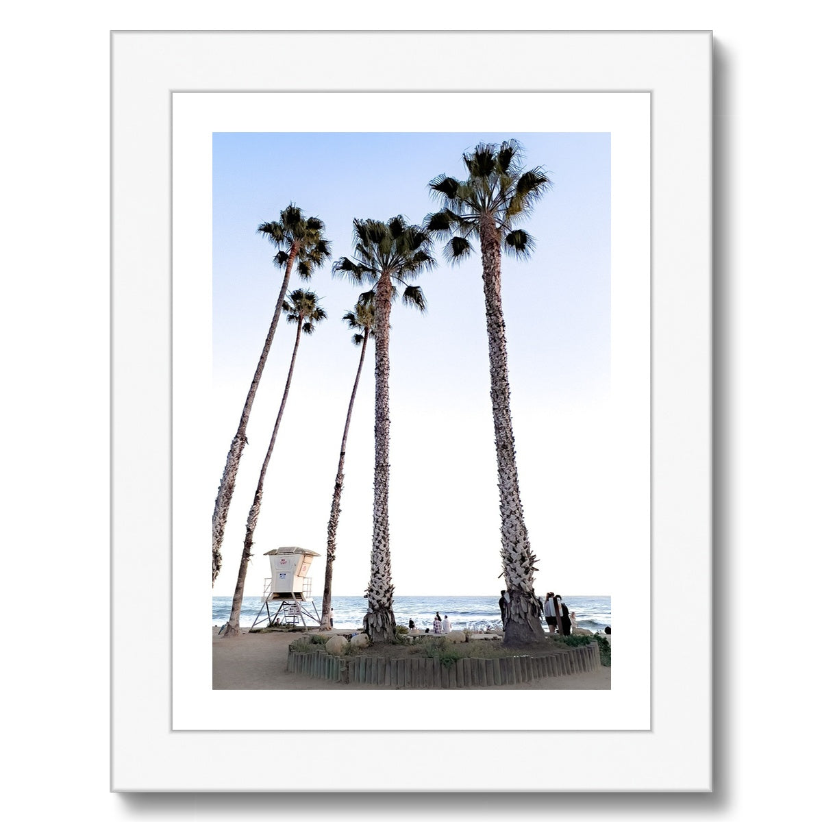 Safety Among the Palms Framed Print