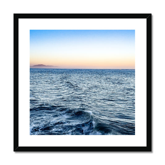 Pacific Ocean at Sunset Framed Print