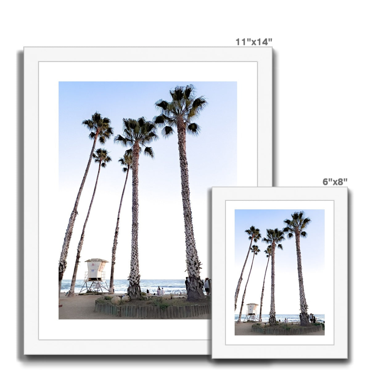 Safety Among the Palms Framed Print