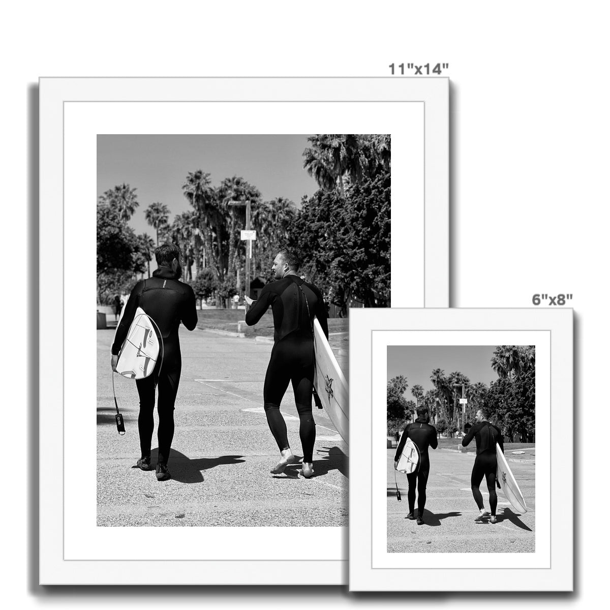 Surf Buds (b+w) Framed Print