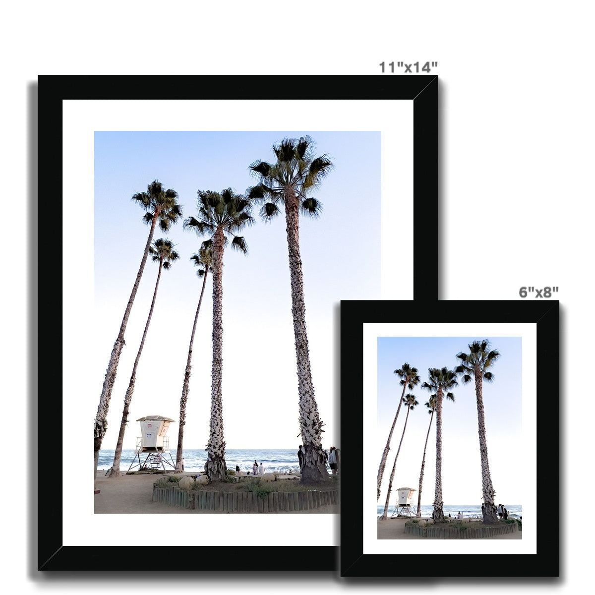 Safety Among the Palms Framed Print