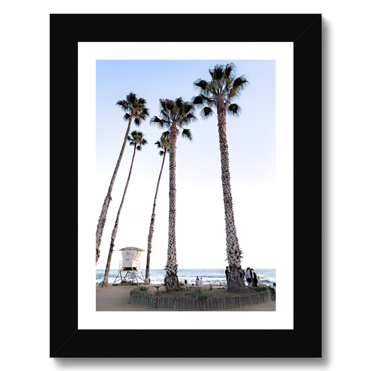 Safety Among the Palms Framed Print