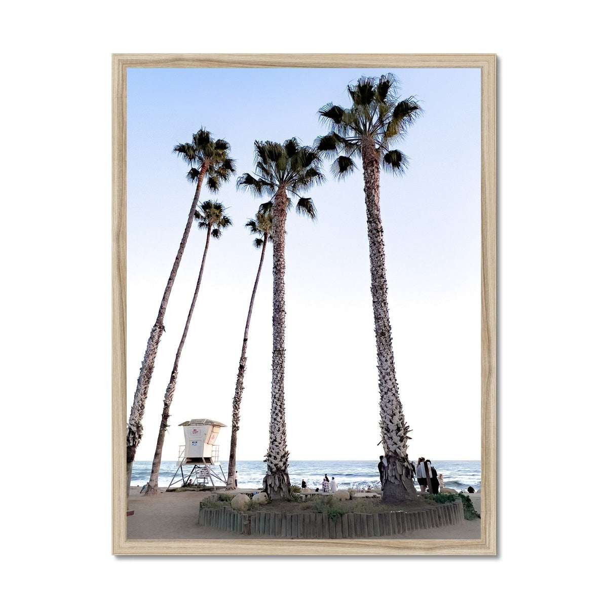 Safety Among the Palms Framed Print