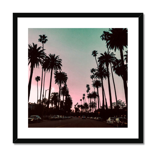 Electric Sunset Framed Print