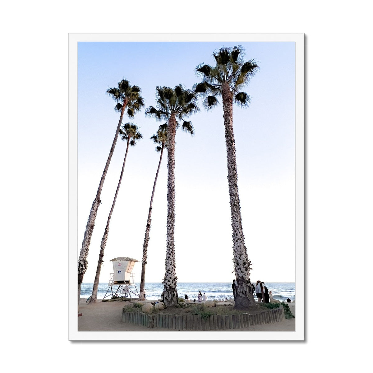 Safety Among the Palms Framed Print