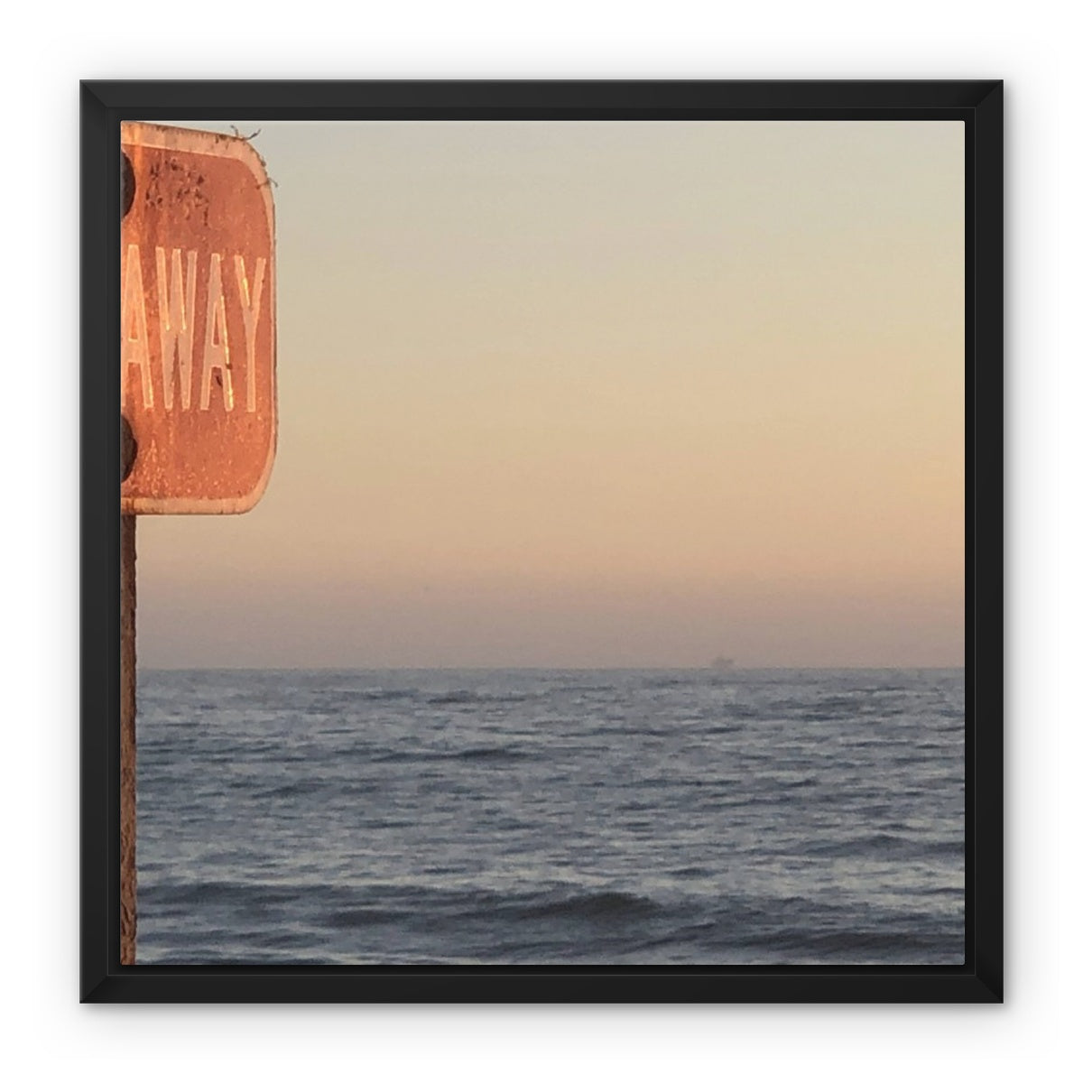 TOW AWAY Framed Canvas