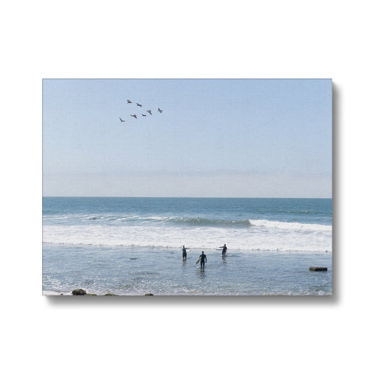 Flock of Surfers 3 Canvas