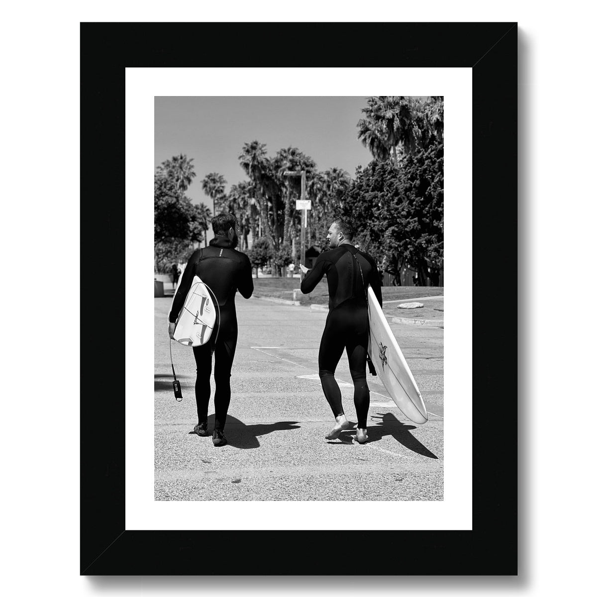 Surf Buds (b+w) Framed Print