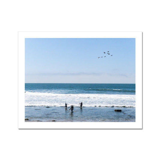 Flock of Surfers 2 Photo Art Print