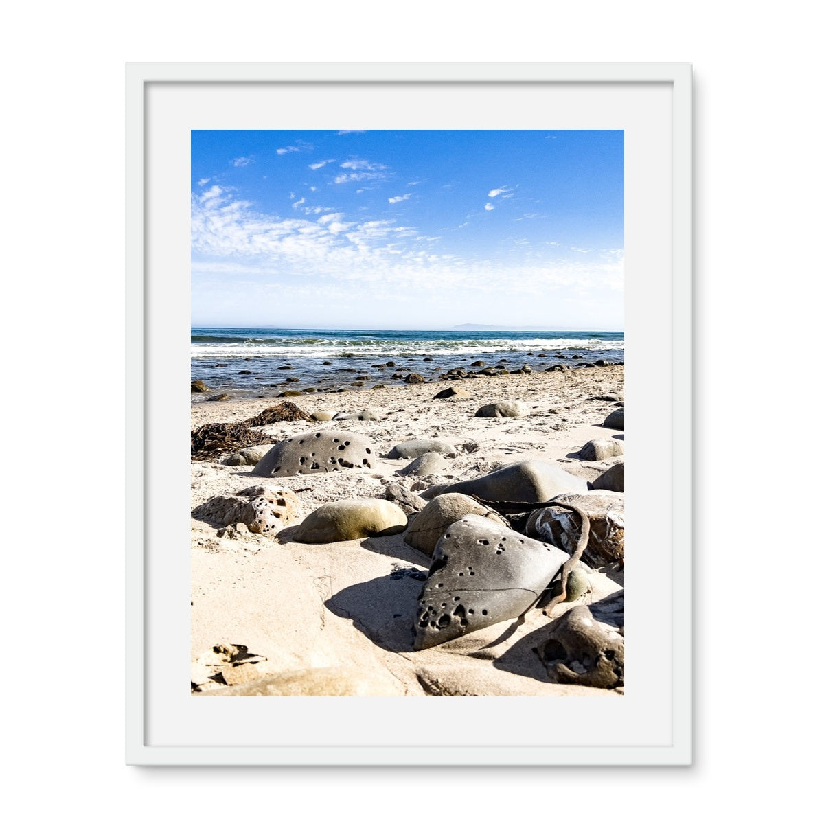 Rincon Beach Framed Photo Tile