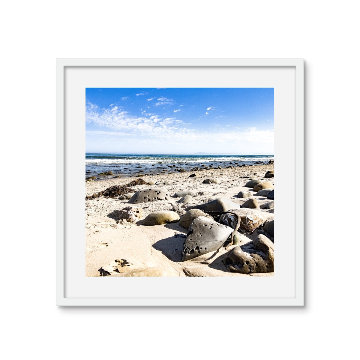 Rincon Beach Framed Photo Tile