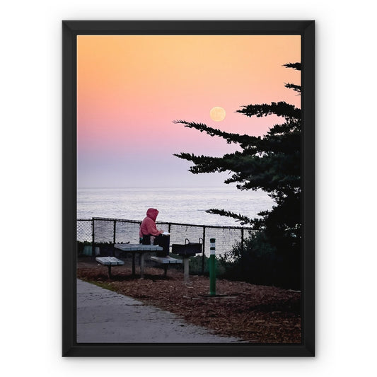 Elliott's Sunset Sketch Framed Canvas