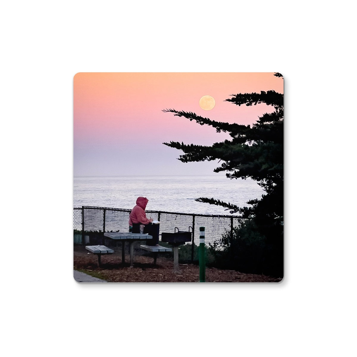 Elliott's Sunset Sketch Coaster