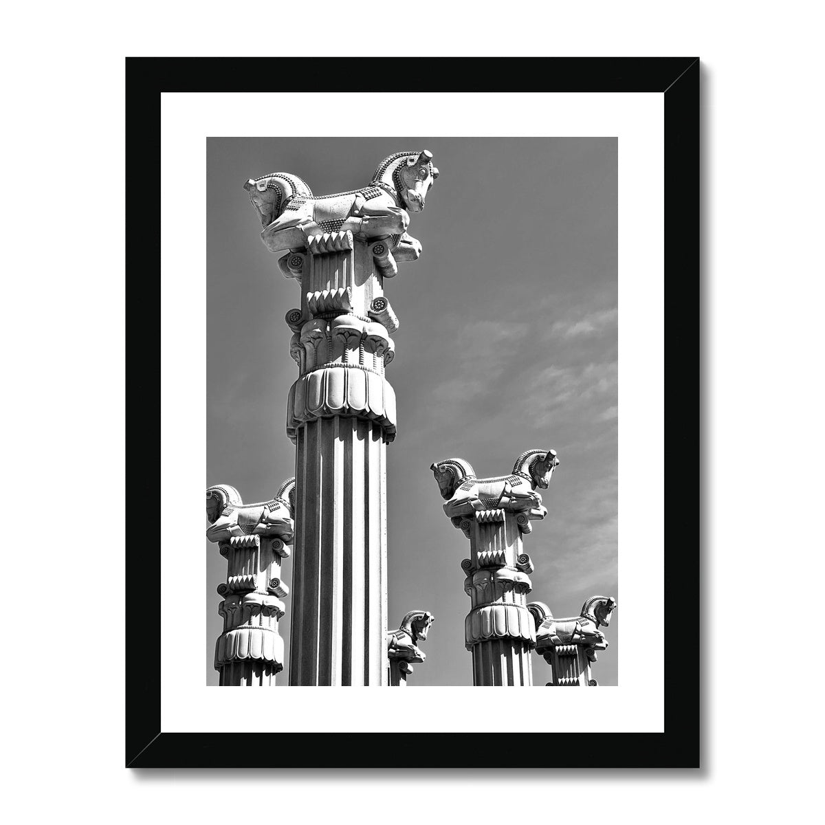 High Horse (b+w) Framed Print