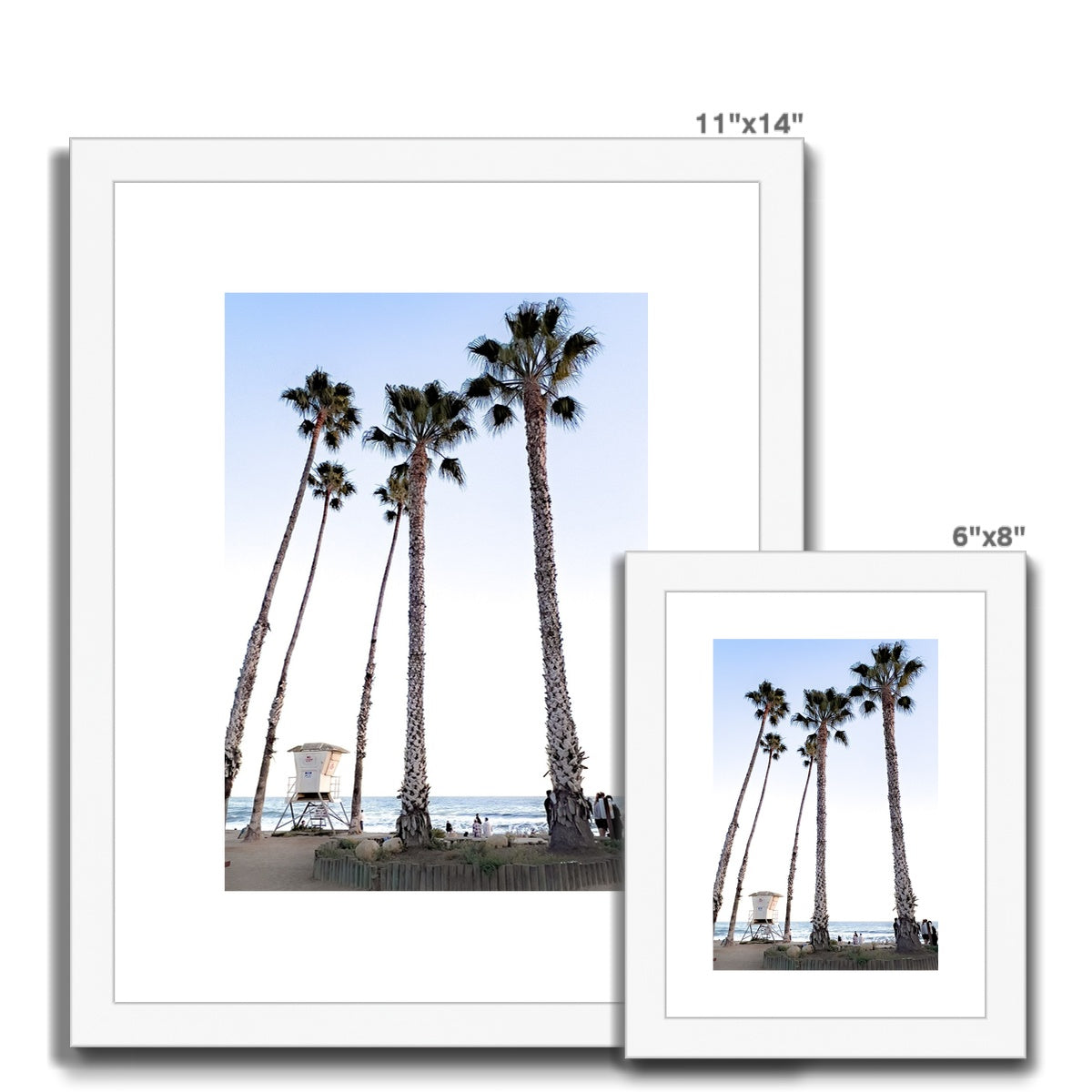 Safety Among the Palms Framed & Mounted Print