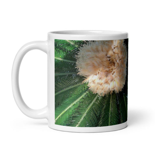 Sago Palm on Sunbelt {a white glossy mug}