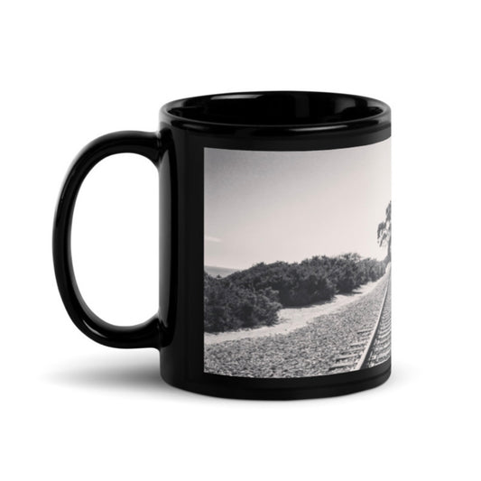 Pacific Surfliner (b+w) {a black glossy mug}